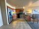 Efficient kitchen space with stainless steel appliances and dark countertops at 211 E Flamingo Rd # 1012, Las Vegas, NV 89169