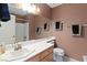 Well-lit bathroom with a bright vanity and essential fixtures at 2219 Rugged Mesa Dr, Laughlin, NV 89029
