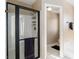 This bathroom showcases a glass-enclosed shower and access to a separated toilet at 2219 Rugged Mesa Dr, Laughlin, NV 89029