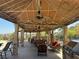 Spacious outdoor patio with stylish ceiling fans and cozy seating, perfect for relaxing and entertaining guests at 2900 Sunridge Heights Pkwy # 816, Henderson, NV 89052