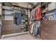 Custom walk-in closet with shelving and hanging space at 5629 Portage Lake Ct, Las Vegas, NV 89130