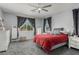 Well-lit bedroom with calming colors and natural light at 7386 Campbell Ranch Ave, Las Vegas, NV 89179