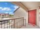 View from the balcony, showcasing the building's exterior and the surrounding community at 950 Seven Hills Dr # 124, Henderson, NV 89052