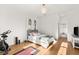 Bright bedroom with exercise equipment, hardwood floors and comfortable layout at 10717 Beringer Dr, Las Vegas, NV 89144