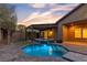 Stunning backyard showcases a shimmering pool, relaxing spa, and shaded pergola, perfect for leisure and entertaining at 11274 Felice Cohn Ct, Las Vegas, NV 89179