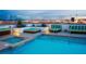 Chic rooftop pool and lounge area with hot tub and stunning city views at 150 N Las Vegas Blvd # 818, Las Vegas, NV 89101