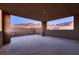 Covered patio provides stunning mountain views and outdoor living space at 261 Crimson Edge St, Henderson, NV 89012