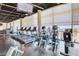 Upscale gym featuring treadmills, stationary bikes, and floor to ceiling windows with great city views at 3726 Las Vegas Blvd # 2605, Las Vegas, NV 89158