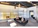 Modern living room features a comfortable sofa, stylish lighting, and a stunning cityscape view at 3726 Las Vegas Blvd # 2605, Las Vegas, NV 89158