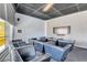 Comfortable theater room seating arrangement with a wall-mounted TV at 3726 Las Vegas Blvd # 2605, Las Vegas, NV 89158