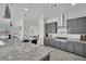 Stylish kitchen featuring granite countertops, stainless steel appliances, and contemporary design at 3921 Jacob Lake Cir, Las Vegas, NV 89118