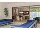 Open floor plan with dining area view from patio with seating at 47 Garibaldi Way, Henderson, NV 89011