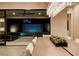 Open concept, dining area featuring direct view and access to outdoor lounge at 47 Garibaldi Way, Henderson, NV 89011