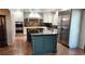 A gourmet kitchen featuring stainless steel appliances and a large island at 5312 Manuel Dr, Las Vegas, NV 89149