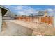 Fenced-in backyard with view of the home's solar panels at 5620 Pinecone Pl, Las Vegas, NV 89108