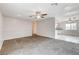 Open living room layout providing ample space and transitions to the kitchen at 5620 Pinecone Pl, Las Vegas, NV 89108