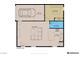Detailed floor plan showcasing the garage, living room, kitchen, laundry, and bedroom layout at 5860 N Campbell Rd, Las Vegas, NV 89149