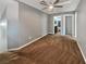 Spacious bedroom with plush carpeting and neutral gray walls at 6053 Lambert Bridge Ave, Las Vegas, NV 89139