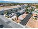 This aerial view captures the well-placed property near amenities and roadways, highlighted by desert landscaping at 6882 Palmyra Ave, Las Vegas, NV 89146