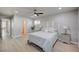 Open bedroom with views of the bathroom, showcasing its bright and welcoming features at 700 Cactus Ln, Las Vegas, NV 89107