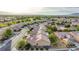 Neighborhood aerial shot showcasing well-kept homes, lush greenery, and open space at 7556 Wingspread St, North Las Vegas, NV 89084