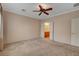Large bedroom with a view into the bathroom at 7556 Wingspread St, North Las Vegas, NV 89084