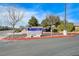 Entrance sign for the Sun City Aliante by Del Webb Community Center, surrounded by desert landscaping at 7760 Pine Warbler Way, North Las Vegas, NV 89084