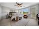 Bright bedroom with large windows, comfortable seating, and neutral decor at 8537 Eureka Heights Ct, Las Vegas, NV 89178