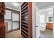 Spacious walk-in closet with custom shelving and storage solutions for organized living at 9008 Sawhill Pond St, Las Vegas, NV 89131