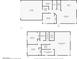 Two-story floor plan featuring a spacious layout with multiple bedrooms, bathrooms, and living areas at 9060 Watermelon Seed Ave, Las Vegas, NV 89143
