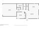 First floor floorplan featuring kitchen, living room, garage, bathroom, and laundry room at 9060 Watermelon Seed Ave, Las Vegas, NV 89143