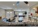 Open-concept game room with pool table, a wet bar and easy access to living room and front entry at 1341 Marina Del Rey Ct, Las Vegas, NV 89117