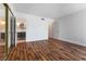 Bedroom features hardwood floors with an adjoining bathroom with subway tile at 2205 Sombrero Dr, Las Vegas, NV 89169