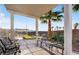 Enjoy the common areas from the covered patio with seating at 3125 N Buffalo Dr # 1133, Las Vegas, NV 89128