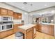Spacious kitchen with stainless steel appliances, kitchen island, and ample counter space at 3200 Bryant Ave, Las Vegas, NV 89102