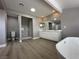 Spacious primary bathroom with double vanity, walk-in shower, soaking tub, and neutral paint at 3340 Shallow Pond Dr, Las Vegas, NV 89117