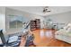 Bonus room features wood floors, large windows, ceiling fan and plenty of space at 4651 Munich Ct, Las Vegas, NV 89147