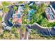 Aerial view of the community, highlighting the lush landscaping and community pool at 5150 S Jones Blvd # 105, Las Vegas, NV 89118