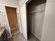 Storage closet with shelving and access to the shower at 5150 S Jones Blvd # 105, Las Vegas, NV 89118