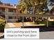 Assigned covered parking spot, numbered 86, offers convenient access to front door at 5150 S Jones Blvd # 105, Las Vegas, NV 89118