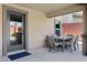 Charming outdoor dining area with seating for six, ideal for al fresco meals at 5594 Trilling Bird Dr, Las Vegas, NV 89135