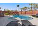 Outdoor pool with a jacuzzi at 5594 Trilling Bird Dr, Las Vegas, NV 89135