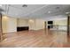 Bright living room offering ample space, hardwood floors, recessed lighting and attractive built-in cabinets at 6236 Mount Palomar Ave, Las Vegas, NV 89139