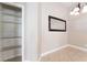 Pantry with shelving perfect for organization, next to a dining area at 7116 Wonderberry St, Las Vegas, NV 89131