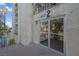 Close up of a building entrance, highlighting the unit number and the private terrace at 725 N Royal Crest Cir # 246, Las Vegas, NV 89169