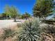 Scenic park view with walking paths, lush greenery, and mature trees for outdoor enjoyment at 833 Aspen Peak Loop # 1021, Henderson, NV 89011