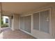 Back patio with screened windows, offering shade and privacy at 8537 Glenmount Dr, Las Vegas, NV 89134