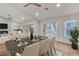 Elegant dining room with slider to the backyard, providing a tranquil atmosphere for dining at 8537 Glenmount Dr, Las Vegas, NV 89134
