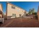 Spacious, clean backyard featuring privacy walls and ample opportunity for personalization and outdoor enjoyment at 8543 Alpine Vineyards Ct, Las Vegas, NV 89139