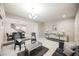 Spacious living room featuring recessed lighting and an open floor plan with marble floors at 8543 Alpine Vineyards Ct, Las Vegas, NV 89139